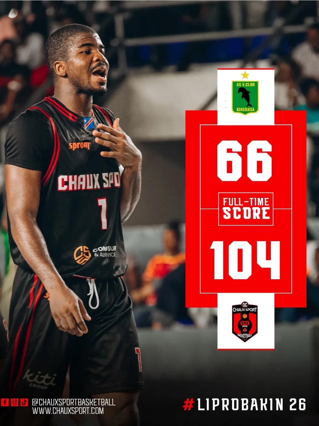 🇨🇩🏀 Donnez le titre 🏆 à #ChauxSport